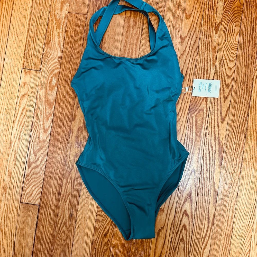 Andie Blue Halter One Piece Swimsuit